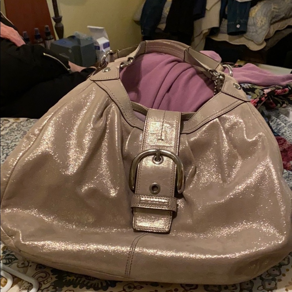 Coach shimmer purse